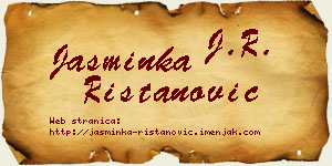 Jasminka Ristanović vizit kartica